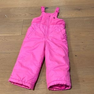 OSH Kosh Bgosh pink snow bib Toddler 3T